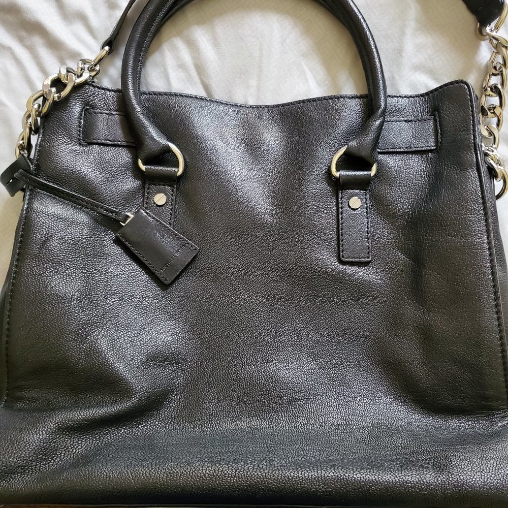 Like New Michael Kors Hamilton Leather satchel - Picture 5 of 16